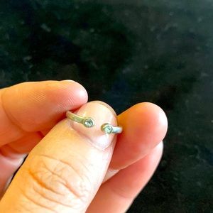 Silpada bling midi ring sterling silver and Swarovski crystals.